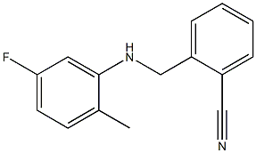 2-{[(5-fluoro-2-methylphenyl)amino]methyl}benzonitrile 구조식 이미지