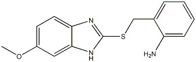 2-{[(6-methoxy-1H-1,3-benzodiazol-2-yl)sulfanyl]methyl}aniline 구조식 이미지