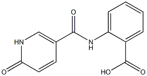 2-{[(6-oxo-1,6-dihydropyridin-3-yl)carbonyl]amino}benzoic acid 구조식 이미지