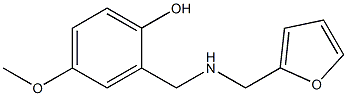 2-{[(furan-2-ylmethyl)amino]methyl}-4-methoxyphenol 구조식 이미지