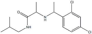 2-{[1-(2,4-dichlorophenyl)ethyl]amino}-N-(2-methylpropyl)propanamide 구조식 이미지