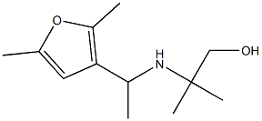 2-{[1-(2,5-dimethylfuran-3-yl)ethyl]amino}-2-methylpropan-1-ol Structure