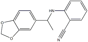 2-{[1-(2H-1,3-benzodioxol-5-yl)ethyl]amino}benzonitrile 구조식 이미지