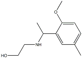 2-{[1-(2-methoxy-5-methylphenyl)ethyl]amino}ethan-1-ol Structure