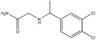 2-{[1-(3,4-dichlorophenyl)ethyl]amino}acetamide 구조식 이미지