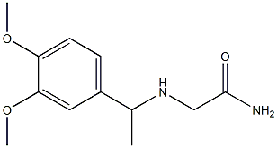 2-{[1-(3,4-dimethoxyphenyl)ethyl]amino}acetamide Structure