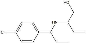 2-{[1-(4-chlorophenyl)propyl]amino}butan-1-ol Structure