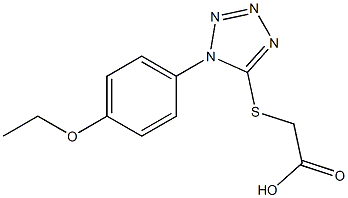 2-{[1-(4-ethoxyphenyl)-1H-1,2,3,4-tetrazol-5-yl]sulfanyl}acetic acid Structure