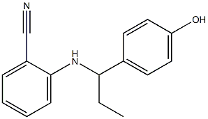 2-{[1-(4-hydroxyphenyl)propyl]amino}benzonitrile 구조식 이미지