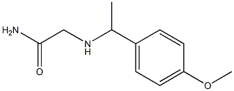 2-{[1-(4-methoxyphenyl)ethyl]amino}acetamide Structure