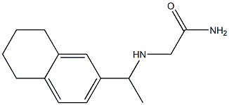 2-{[1-(5,6,7,8-tetrahydronaphthalen-2-yl)ethyl]amino}acetamide Structure