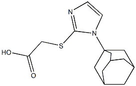 2-{[1-(adamantan-1-yl)-1H-imidazol-2-yl]sulfanyl}acetic acid Structure