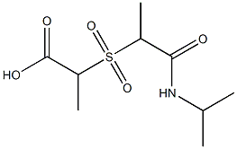 2-{[1-(propan-2-ylcarbamoyl)ethane]sulfonyl}propanoic acid Structure