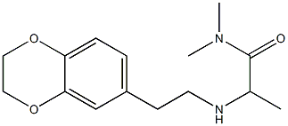 2-{[2-(2,3-dihydro-1,4-benzodioxin-6-yl)ethyl]amino}-N,N-dimethylpropanamide Structure