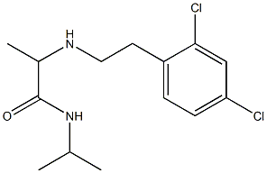 2-{[2-(2,4-dichlorophenyl)ethyl]amino}-N-(propan-2-yl)propanamide 구조식 이미지