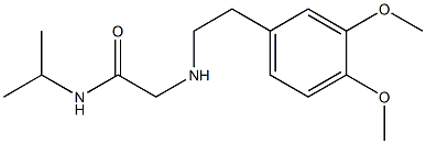 2-{[2-(3,4-dimethoxyphenyl)ethyl]amino}-N-(propan-2-yl)acetamide Structure
