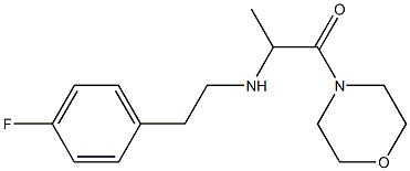 2-{[2-(4-fluorophenyl)ethyl]amino}-1-(morpholin-4-yl)propan-1-one Structure