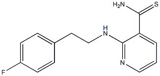 2-{[2-(4-fluorophenyl)ethyl]amino}pyridine-3-carbothioamide 구조식 이미지