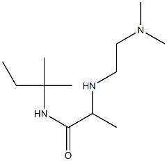 2-{[2-(dimethylamino)ethyl]amino}-N-(2-methylbutan-2-yl)propanamide 구조식 이미지