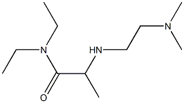 2-{[2-(dimethylamino)ethyl]amino}-N,N-diethylpropanamide Structure