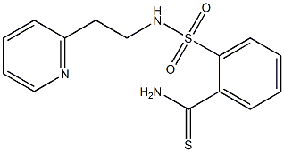 2-{[2-(pyridin-2-yl)ethyl]sulfamoyl}benzene-1-carbothioamide 구조식 이미지