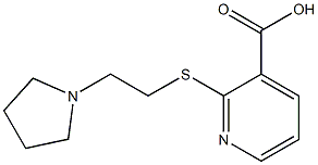 2-{[2-(pyrrolidin-1-yl)ethyl]sulfanyl}pyridine-3-carboxylic acid Structure