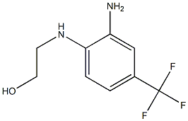 2-{[2-amino-4-(trifluoromethyl)phenyl]amino}ethan-1-ol 구조식 이미지