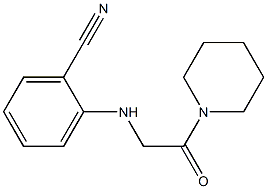 2-{[2-oxo-2-(piperidin-1-yl)ethyl]amino}benzonitrile Structure