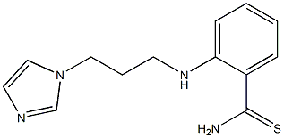 2-{[3-(1H-imidazol-1-yl)propyl]amino}benzene-1-carbothioamide 구조식 이미지