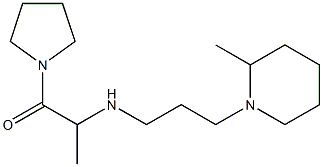 2-{[3-(2-methylpiperidin-1-yl)propyl]amino}-1-(pyrrolidin-1-yl)propan-1-one Structure