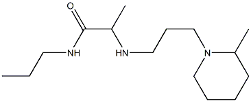 2-{[3-(2-methylpiperidin-1-yl)propyl]amino}-N-propylpropanamide Structure