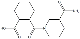 2-{[3-(aminocarbonyl)piperidin-1-yl]carbonyl}cyclohexanecarboxylic acid 구조식 이미지