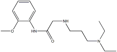 2-{[3-(diethylamino)propyl]amino}-N-(2-methoxyphenyl)acetamide 구조식 이미지