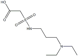 2-{[3-(diethylamino)propyl]sulfamoyl}acetic acid 구조식 이미지