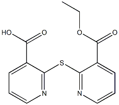 2-{[3-(ethoxycarbonyl)pyridin-2-yl]sulfanyl}pyridine-3-carboxylic acid 구조식 이미지