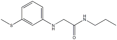 2-{[3-(methylsulfanyl)phenyl]amino}-N-propylacetamide Structure