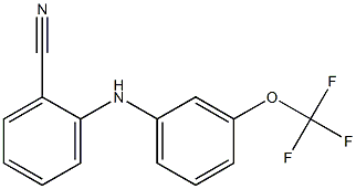 2-{[3-(trifluoromethoxy)phenyl]amino}benzonitrile Structure