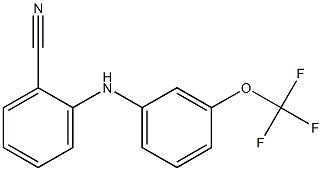 2-{[3-(trifluoromethoxy)phenyl]amino}benzonitrile 구조식 이미지