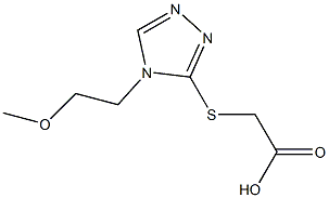 2-{[4-(2-methoxyethyl)-4H-1,2,4-triazol-3-yl]sulfanyl}acetic acid Structure