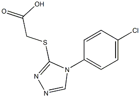 2-{[4-(4-chlorophenyl)-4H-1,2,4-triazol-3-yl]sulfanyl}acetic acid Structure