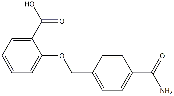 2-{[4-(aminocarbonyl)benzyl]oxy}benzoic acid Structure