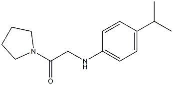 2-{[4-(propan-2-yl)phenyl]amino}-1-(pyrrolidin-1-yl)ethan-1-one Structure