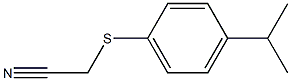 2-{[4-(propan-2-yl)phenyl]sulfanyl}acetonitrile Structure