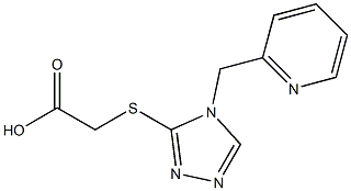 2-{[4-(pyridin-2-ylmethyl)-4H-1,2,4-triazol-3-yl]sulfanyl}acetic acid Structure