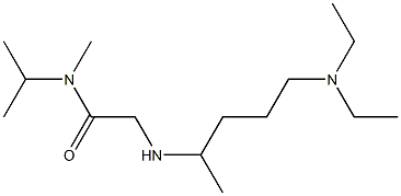 2-{[5-(diethylamino)pentan-2-yl]amino}-N-methyl-N-(propan-2-yl)acetamide Structure