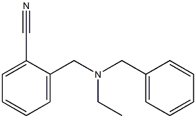 2-{[benzyl(ethyl)amino]methyl}benzonitrile 구조식 이미지