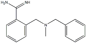 2-{[benzyl(methyl)amino]methyl}benzenecarboximidamide 구조식 이미지