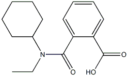2-{[cyclohexyl(ethyl)amino]carbonyl}benzoic acid Structure