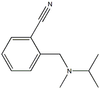 2-{[isopropyl(methyl)amino]methyl}benzonitrile 구조식 이미지