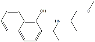 2-{1-[(1-methoxypropan-2-yl)amino]ethyl}naphthalen-1-ol Structure